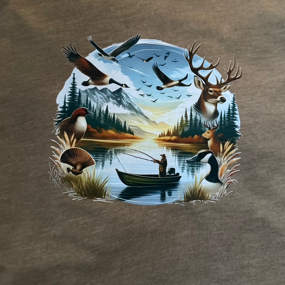 Bella Canvas Kids Nature Graphic Tee - Brown